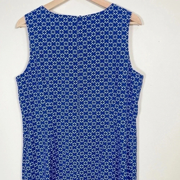 🌟✨2 for $20  ✨🌟 MARIO SERRANI | BLUE SLEEVELESS SHIFT DRESS - Picture 8 of 12